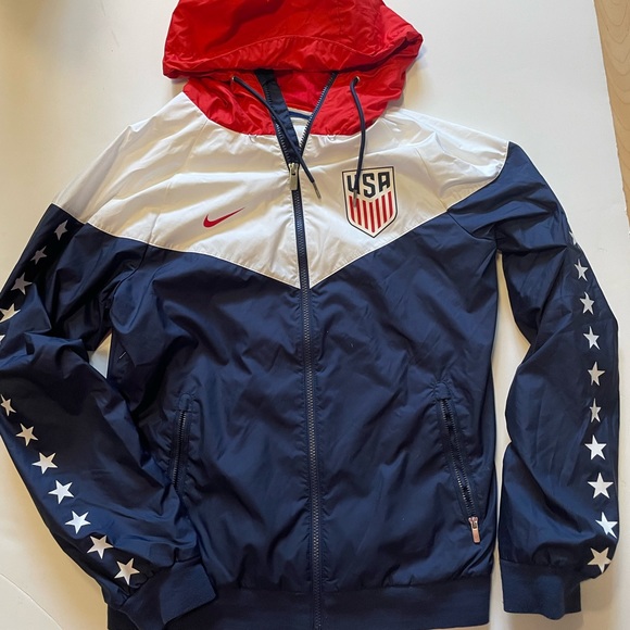 Nike All American Red White & Blue with Stars EXCELLENT Condition Size Sm jacket - Picture 7 of 10